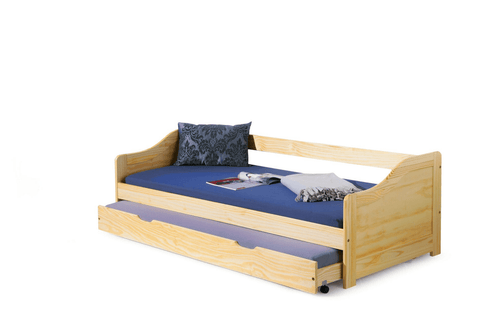 Letto estraibile in legno Laurance Naturale