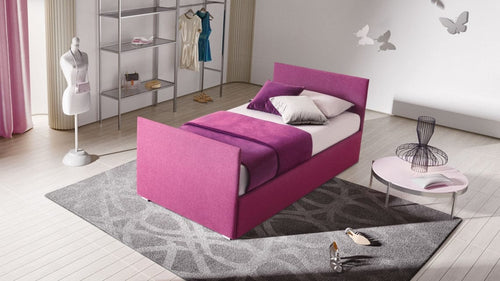 Letto estraibile in tessuto Bambiso Rosa
