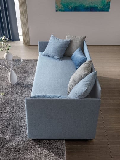 Letto estraibile in tessuto Camomil Blu (1)