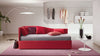Letto estraibile in tessuto Solanis S Rosso