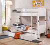 Letto giovanile a cassetti in bianco paglierino, l194xL93xH24 cm (1)