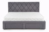 Letto imbottito con 4 cassetti Bretania Grigio (3)