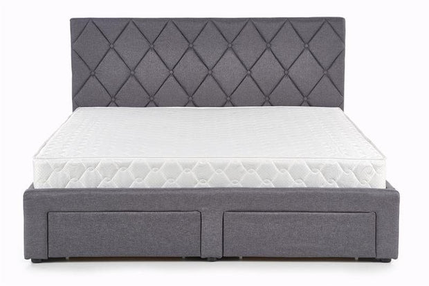 Letto imbottito con 4 cassetti Bretania Grigio (3)