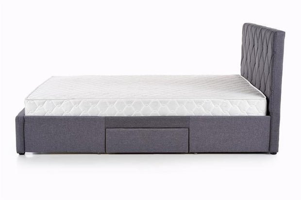 Letto imbottito con 4 cassetti Bretania Grigio (5)
