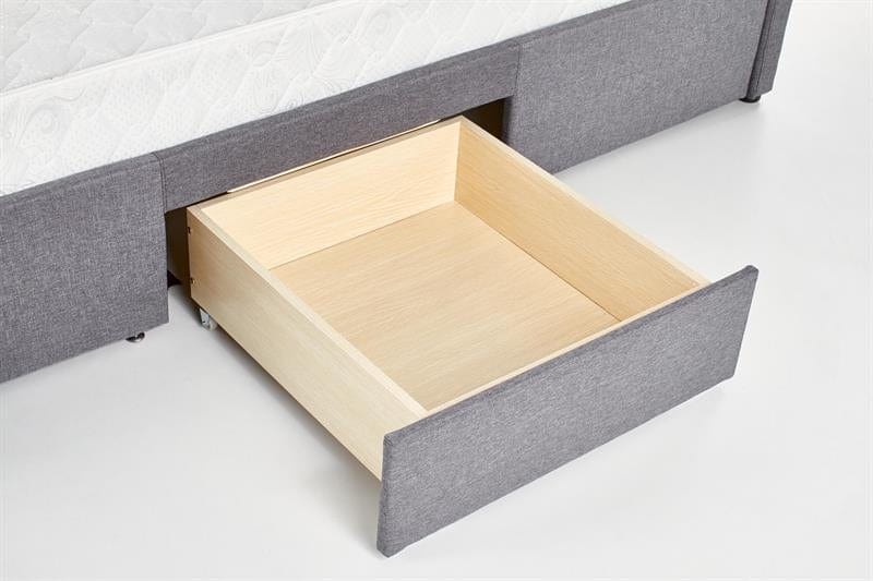 Letto imbottito con 4 cassetti Bretania Grigio (7)