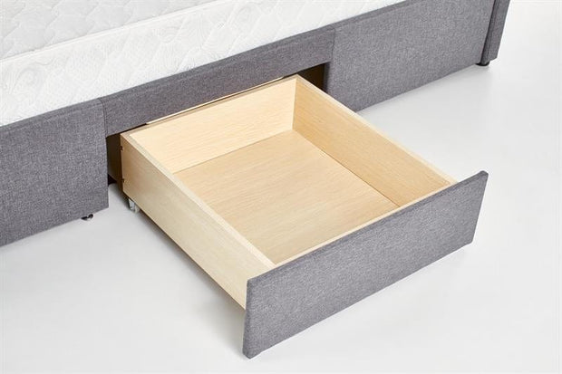 Letto imbottito con 4 cassetti Bretania Grigio (7)