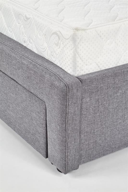 Letto imbottito con 4 cassetti Bretania Grigio (9)