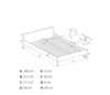 Letto imbottito con 4 cassetti Kayleena Beige (2)