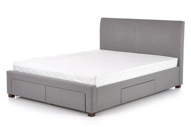 Letto imbottito con 4 cassetti Modenaris Grigio (1)