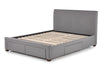 Letto imbottito con 4 cassetti Modenaris Grigio (2)