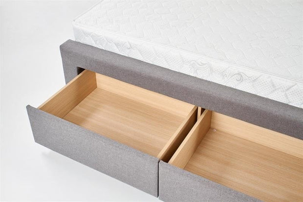 Letto imbottito con 4 cassetti Modenaris Grigio (6)