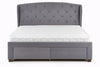 Letto imbottito con 4 cassetti Sabrinis Grigio (1)