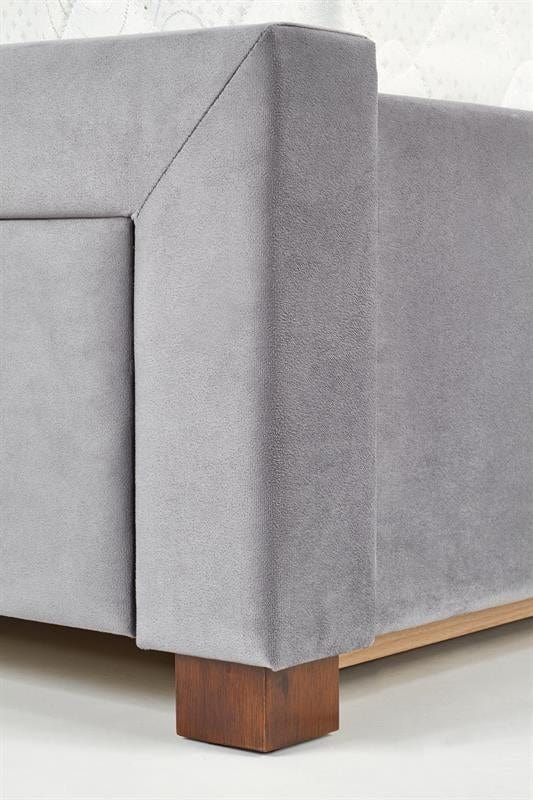 Letto imbottito con 4 cassetti Sabrinis Grigio (8)
