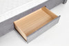 Letto imbottito con 4 cassetti Sabrinis Grigio (9)