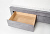 Letto imbottito con 4 cassetti Sabrinis Grigio (12)
