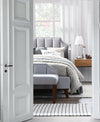Letto imbottito con tessuto Windsor II Grigio Chiaro, 200x160 cm (2)