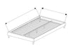 Letto imbottito con tessuto Windsor II Grigio Chiaro, 200x160 cm (3)