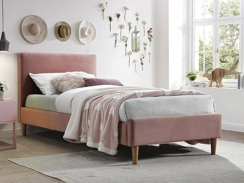 Letto in velluto Acelin Rosa & SMP-PAT-ACOMA-VELVET-PINK