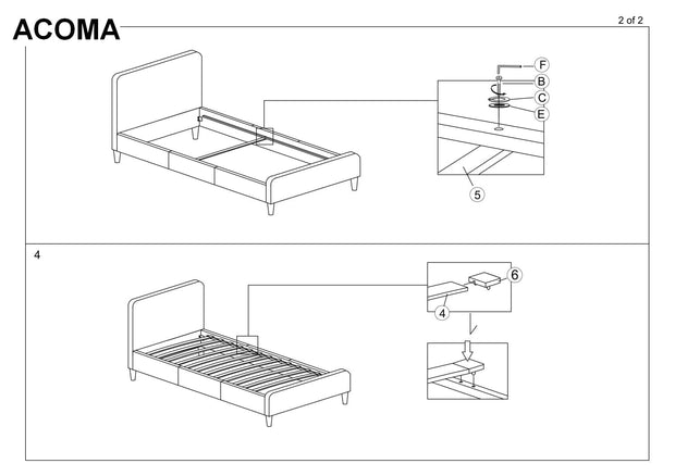 Letto in velluto Acelin Rosa (2)