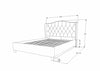 Letto in velluto Asante Beige (1)