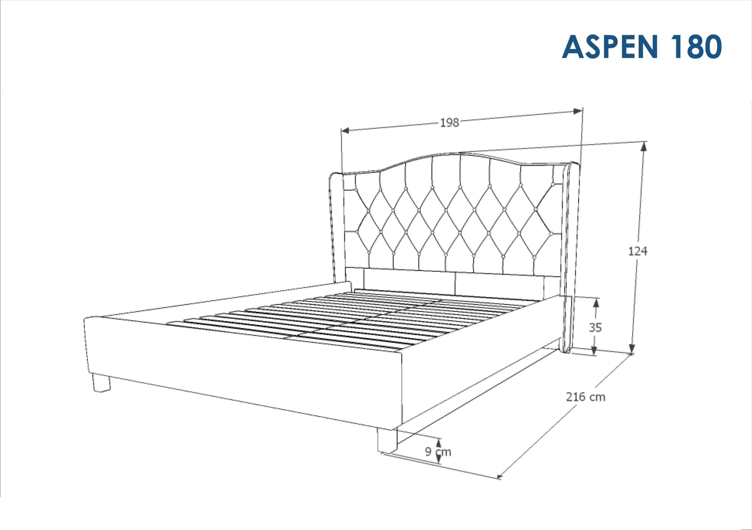 Letto in velluto Asante Grigio (3)
