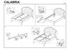 Letto in velluto Calantha Grigio (3)