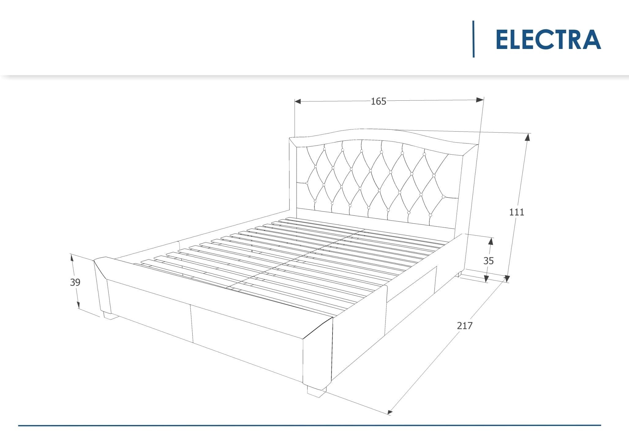 Letto in velluto Eleadora Grigio (1)