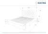 Letto in velluto Eleadora Grigio (1)