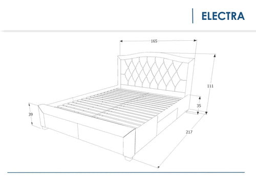 Letto in velluto Eleadora Grigio (1)