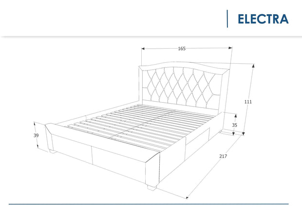 Letto in velluto Eleadora Verde (2)
