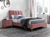 Letto in velluto Mirian Rosa & SMP-PAT-MIRAGE-VELVET-PINK