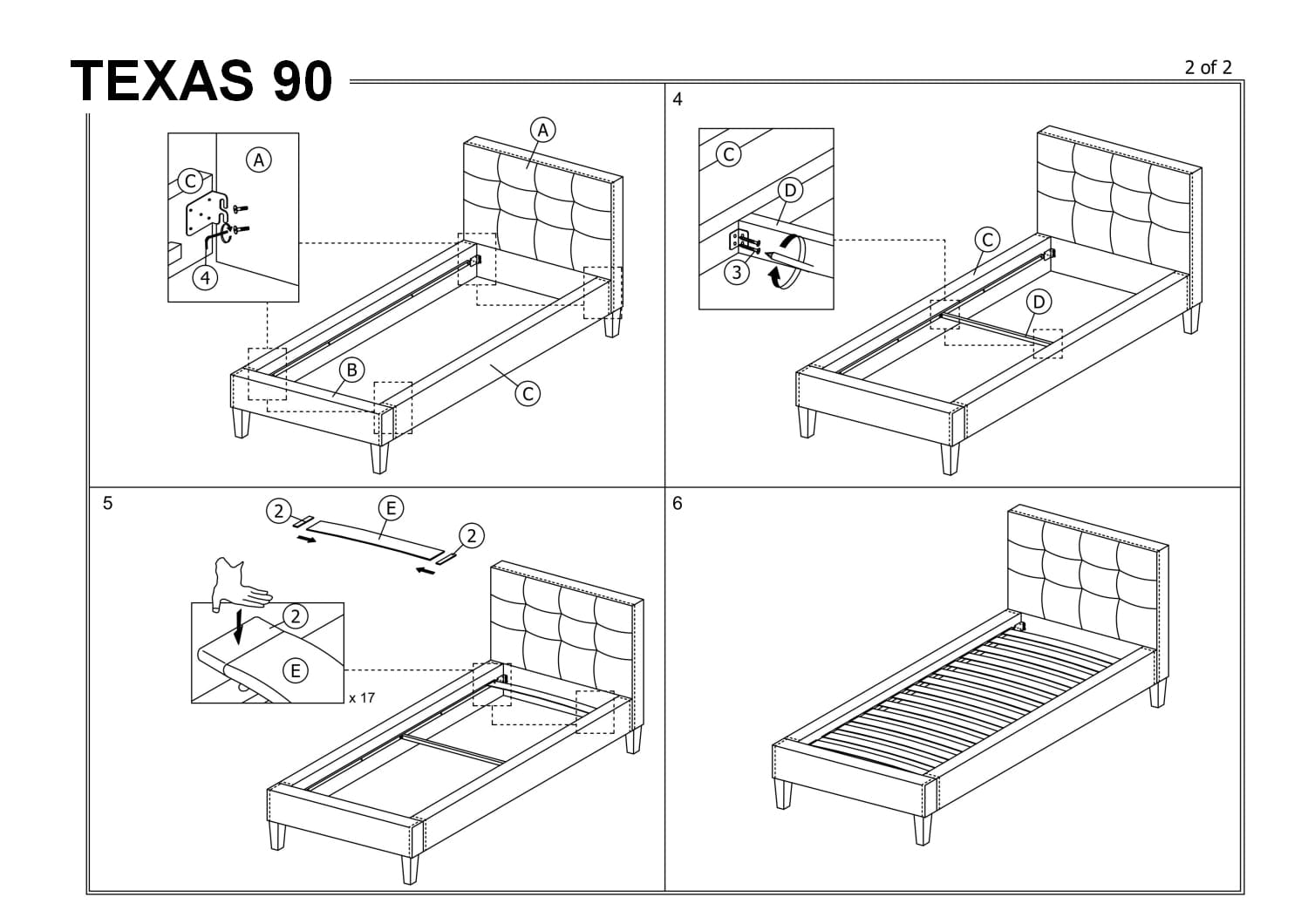 Letto in velluto Tayler Grigio (2)