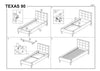 Letto in velluto Tayler Grigio (2)