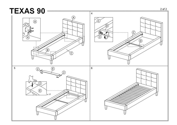 Letto in velluto Tayler Grigio (2)