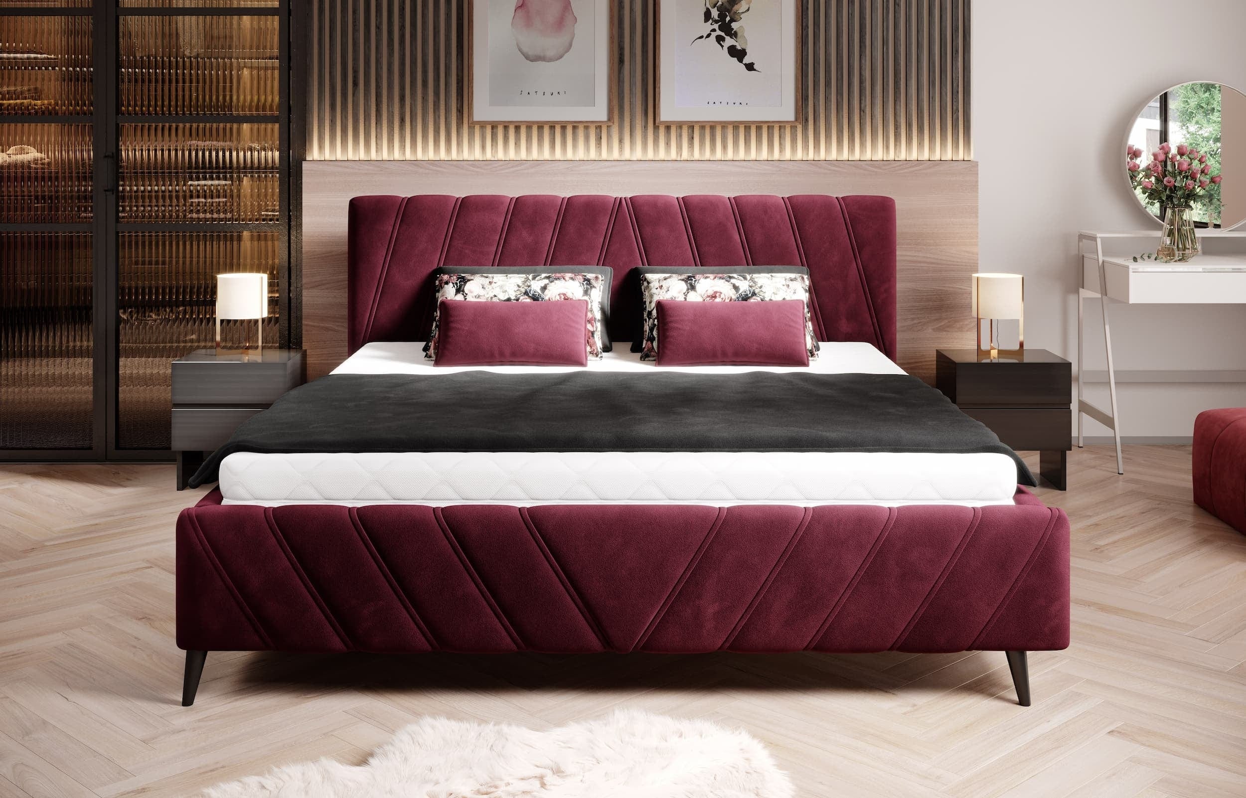 Letto matrimoniale Calys SR Borgogna (1)