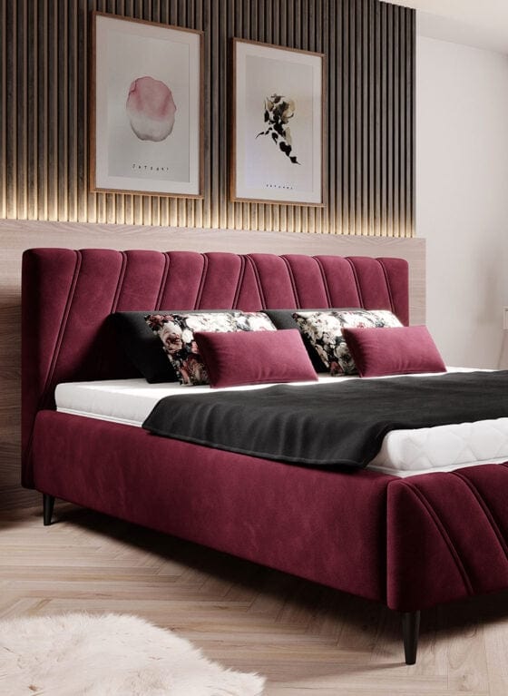 Letto matrimoniale Calys SR Borgogna (2)