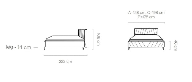 Letto matrimoniale Calys SR Borgogna (8)