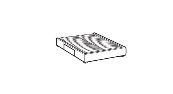 Letto matrimoniale con contenitore Apolis Grigio (3)