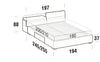 Letto matrimoniale con contenitore Apolis Grigio (5)