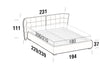 Letto matrimoniale con contenitore Aspenix Beige (6)