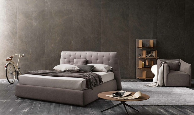Letto matrimoniale con contenitore Atriumas Cappuccino & LCMFIT-PAT-TAP-DEPOZ-ATRIUM