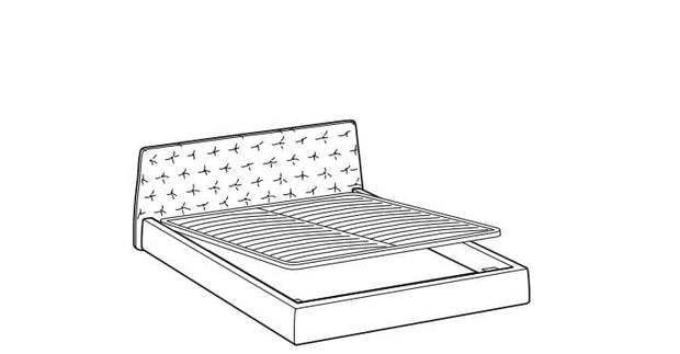 Letto matrimoniale con contenitore Atriumas Cappuccino (6)