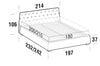 Letto matrimoniale con contenitore Atriumas Cappuccino (10)