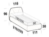 Letto matrimoniale con contenitore Belmondis Grigio (7)