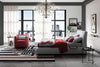 Letto matrimoniale con contenitore Breakis Grigio (1) & LCMFIT-PAT-TAPITAT-DEPOZ-BREAK