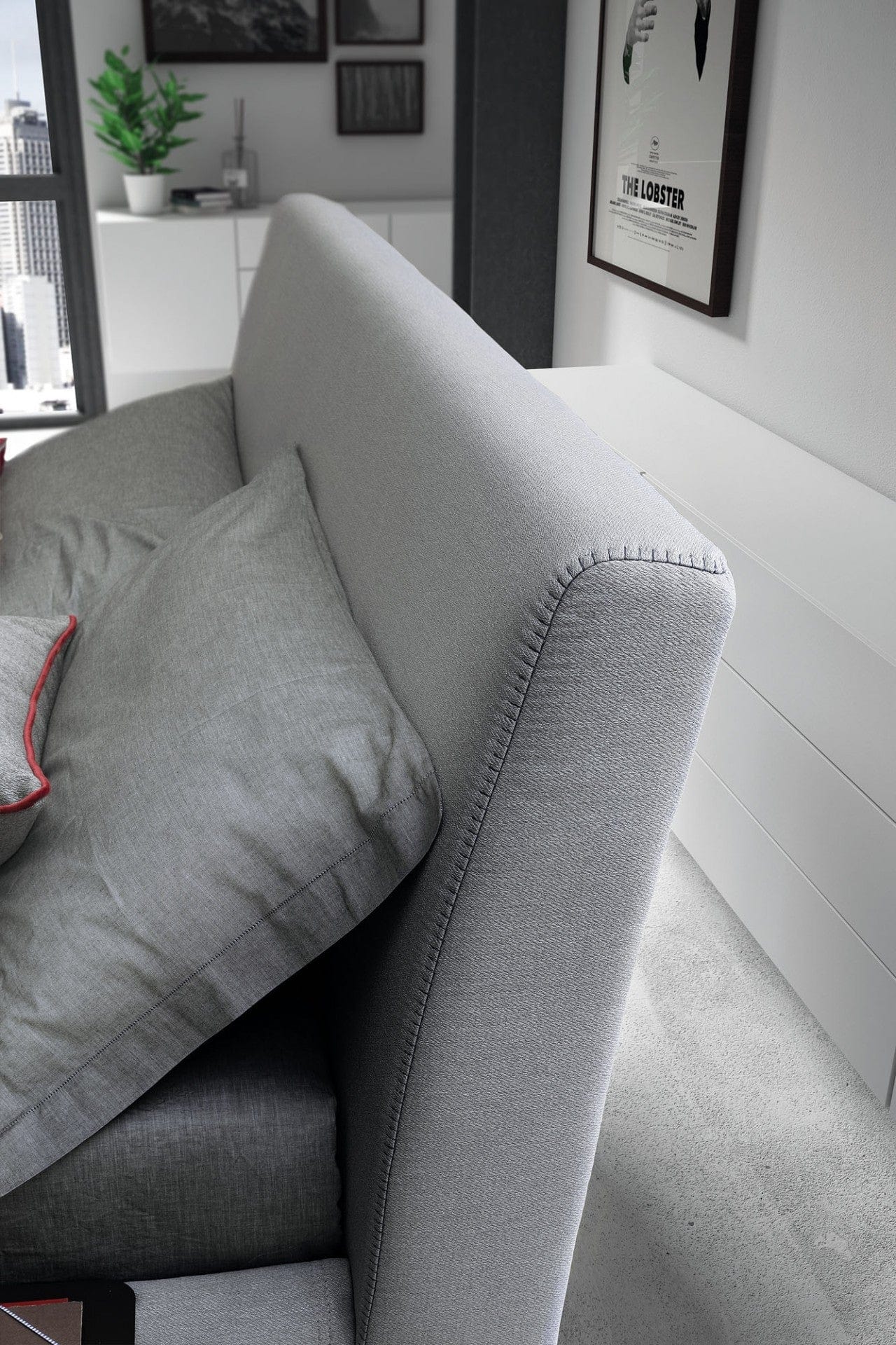 Letto matrimoniale con contenitore Breakis Grigio (4)