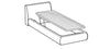 Letto matrimoniale con contenitore Breakis Grigio (9)