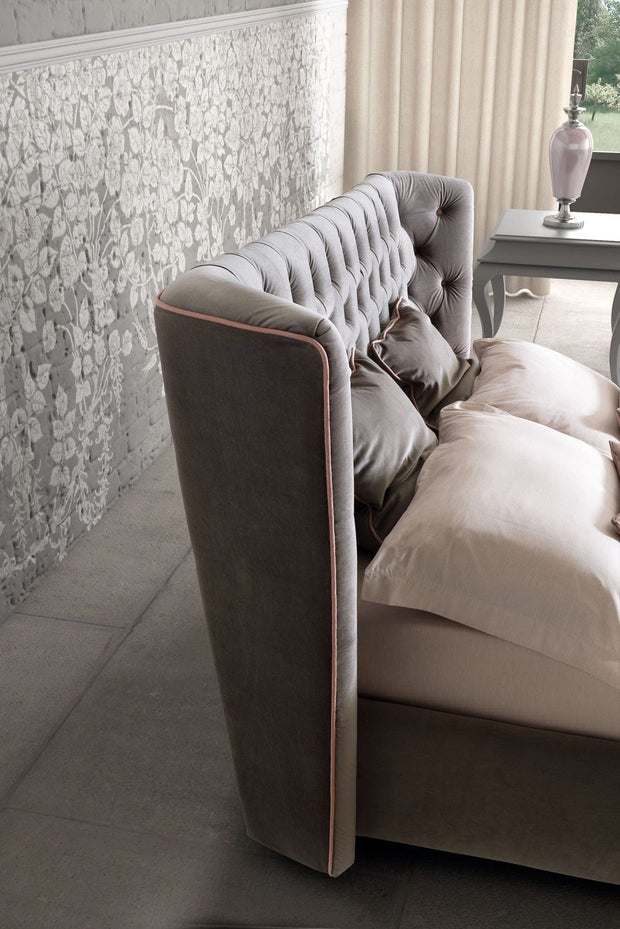 Letto matrimoniale con contenitore Caravagis Grigio (2)