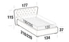 Letto matrimoniale con contenitore Caravagis Grigio (5)