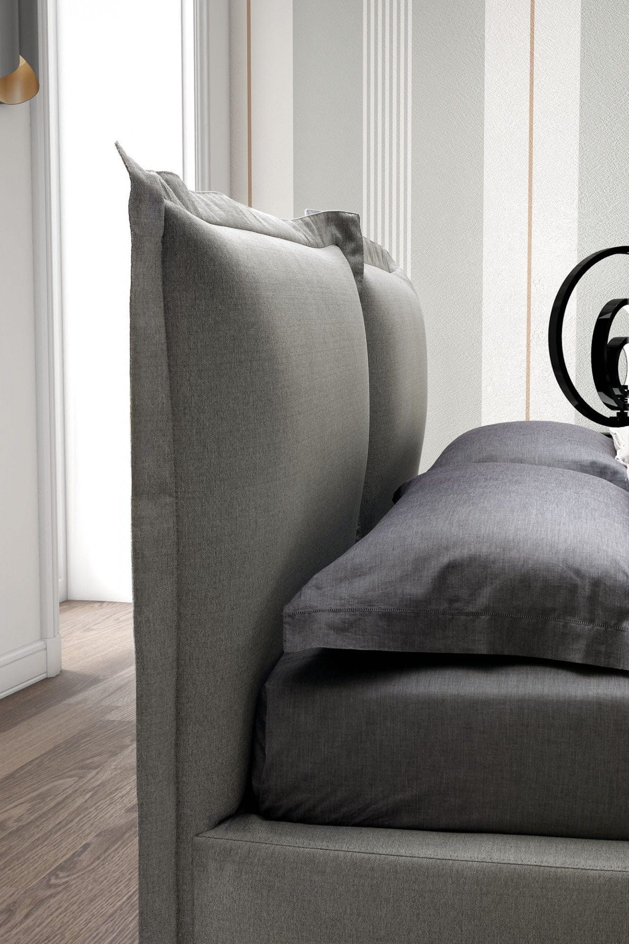 Letto matrimoniale con contenitore Catilina Grigio (3)